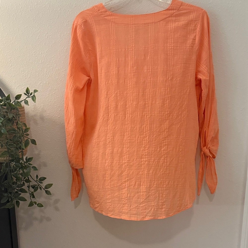 Michael Kors Vibrant Orange‎ Blouse - Picture 2 of 4